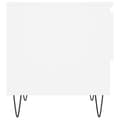 Miniatyrbilde 7 av 11: vidaXL Salongbord hvit 50x46x50 cm konstruert tre