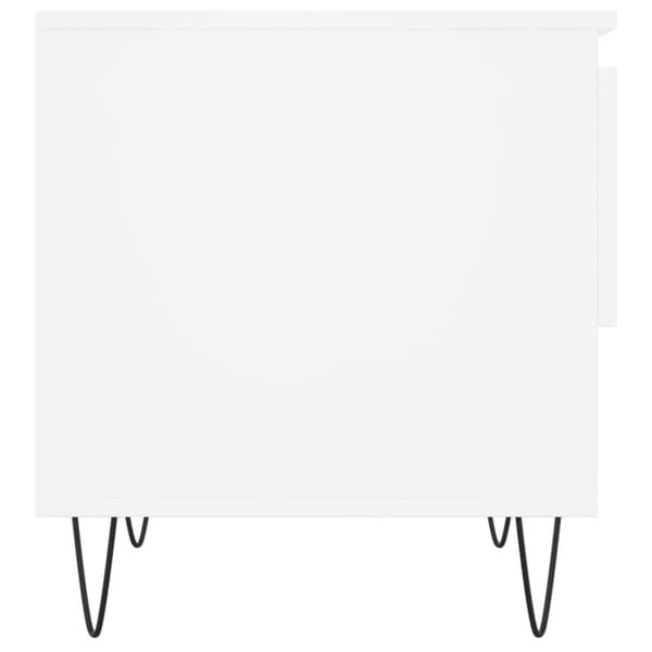 vidaXL Salongbord hvit 50x46x50 cm konstruert tre