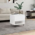 Miniatyrbilde 2 av 11: vidaXL Salongbord hvit 50x46x50 cm konstruert tre