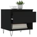 Miniatyrbilde 4 av 11: vidaXL Salongbord 2 stk svart 50x46x50 cm konstruert tre