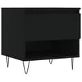Miniatyrbilde 5 av 11: vidaXL Salongbord 2 stk svart 50x46x50 cm konstruert tre