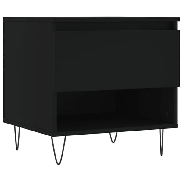 vidaXL Salongbord 2 stk svart 50x46x50 cm konstruert tre