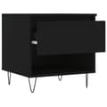 Miniatyrbilde 7 av 11: vidaXL Salongbord 2 stk svart 50x46x50 cm konstruert tre