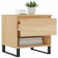 Miniatyrbillede 4 af 11: vidaXL sofaborde 2 stk. 50x46x50 cm konstrueret træ sonoma-eg