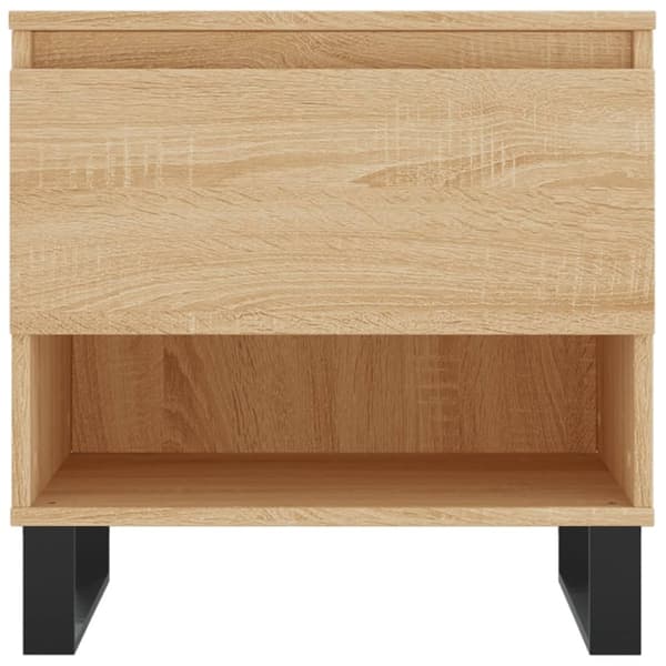 vidaXL sofaborde 2 stk. 50x46x50 cm konstrueret træ sonoma-eg