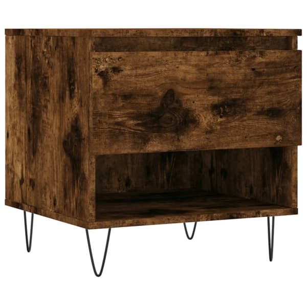 vidaXL Salongbord 2 stk røkt eik 50x46x50 cm konstruert tre