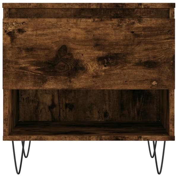 vidaXL Salongbord 2 stk røkt eik 50x46x50 cm konstruert tre