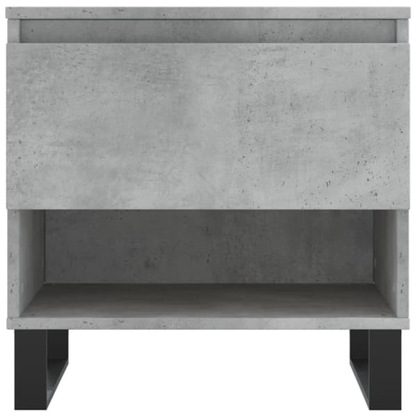 vidaXL Sidobord 2 st betonggrå 50x46x50 cm konstruerat trä