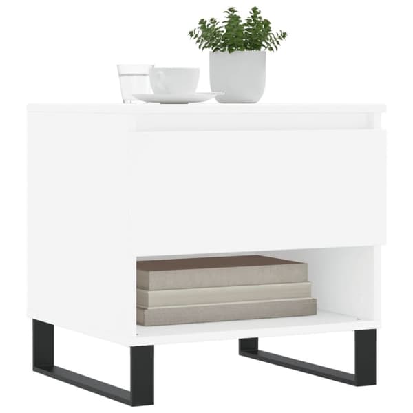vidaXL Salongbord 2 stk hvit 50x46x50 cm konstruert tre