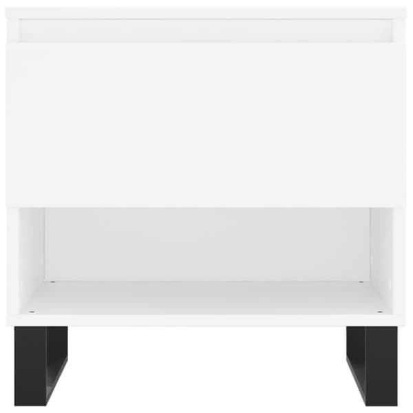 vidaXL Salongbord 2 stk hvit 50x46x50 cm konstruert tre