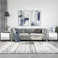 Miniatyrbilde 2 av 11: vidaXL Salongbord 2 stk hvit 50x46x50 cm konstruert tre