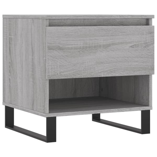 vidaXL Salongbord 2 stk grå sonoma 50x46x50 cm konstruert tre