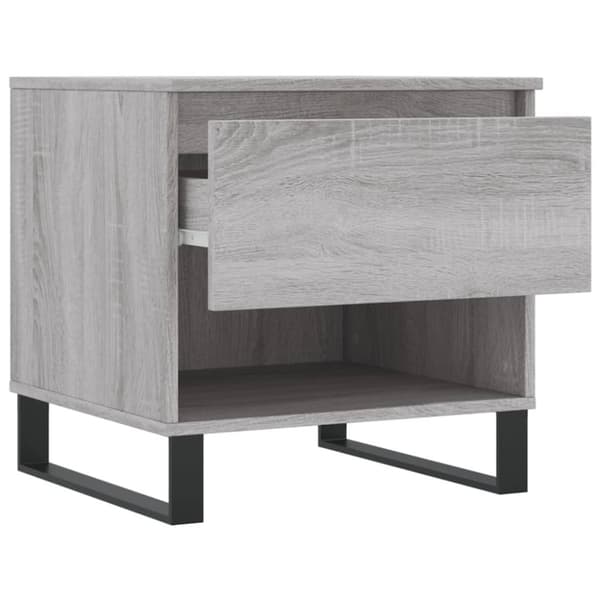 vidaXL Salongbord 2 stk grå sonoma 50x46x50 cm konstruert tre