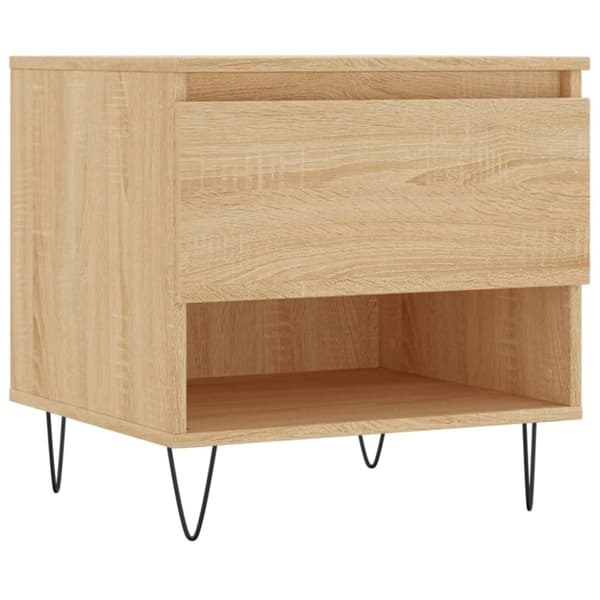 vidaXL Salongbord sonoma eik 50x46x50 cm konstruert tre