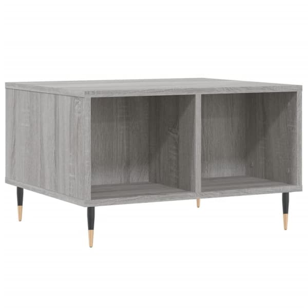 vidaXL Salongbord grå sonoma 60x50x36,5 cm konstruert tre