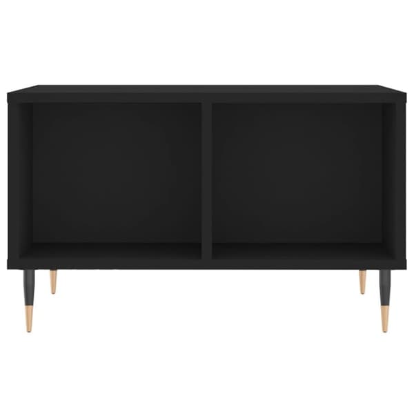 vidaXL Soffbord svart 60x50x36,5 cm konstruerat trä