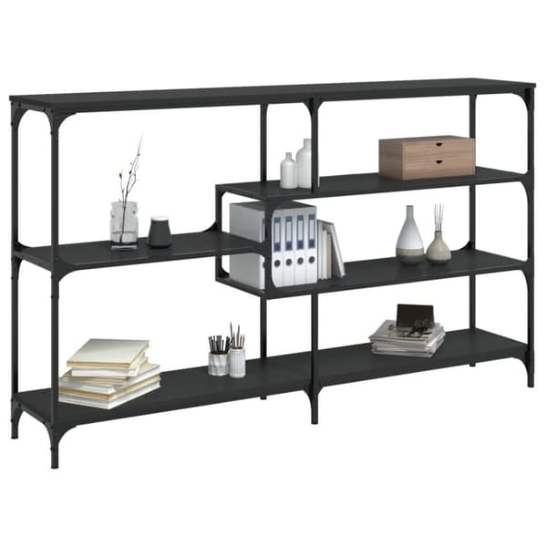 vidaXL konsolbord 160x32x95 cm konstrueret træ sort