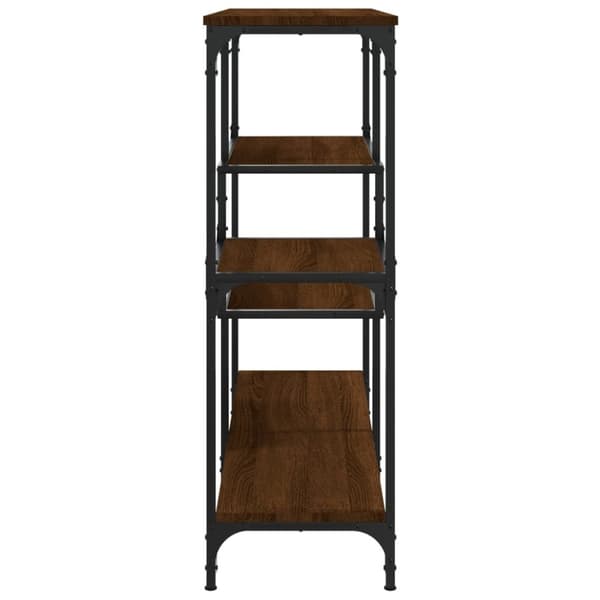 vidaXL Konsolipöytä ruskea tammi 103x32x95 cm tekninen puu