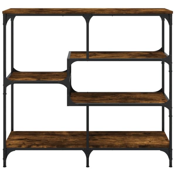 vidaXL konsolbord 103x32x95 cm konstrueret træ røget egetræsfarve