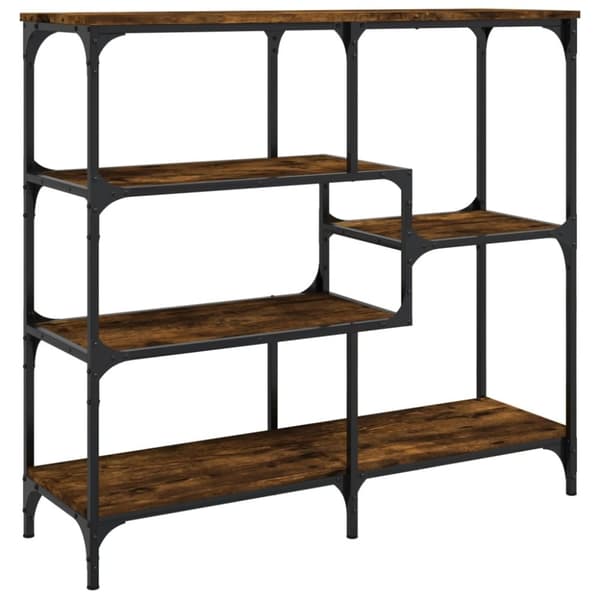 vidaXL konsolbord 103x32x95 cm konstrueret træ røget egetræsfarve