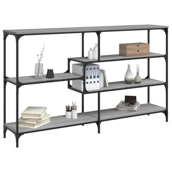 vidaXL konsolbord 160x32x95 cm konstrueret træ grå sonoma-eg