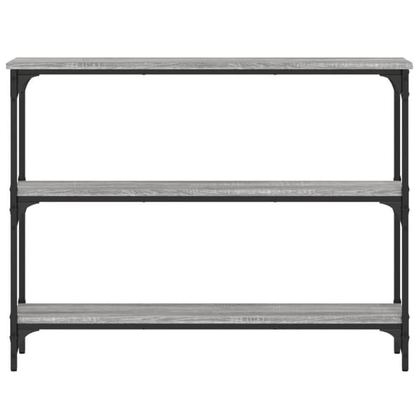 vidaXL konsolbord 100x22,5x75 cm konstrueret træ grå sonoma-eg