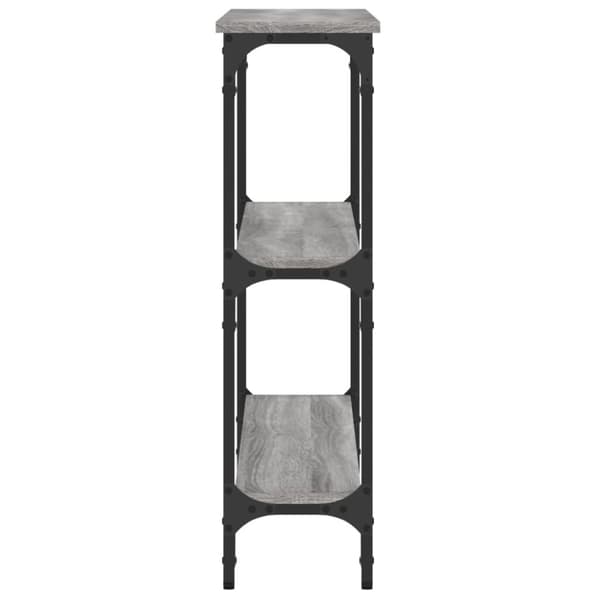 vidaXL konsolbord 100x22,5x75 cm konstrueret træ grå sonoma-eg