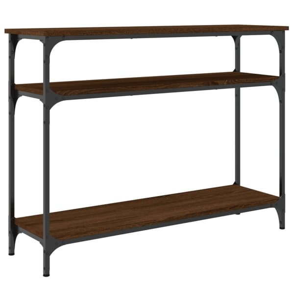 vidaXL Konsolipöytä ruskea tammi 100x29x75 cm tekninen puu