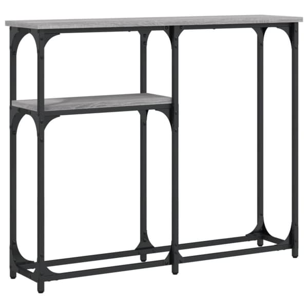 vidaXL konsolbord 90x22,5x75 cm konstrueret træ grå sonoma-eg