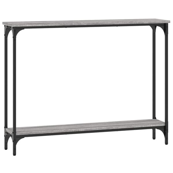 vidaXL konsolbord 100x22,5x75 cm konstrueret træ grå sonoma-eg