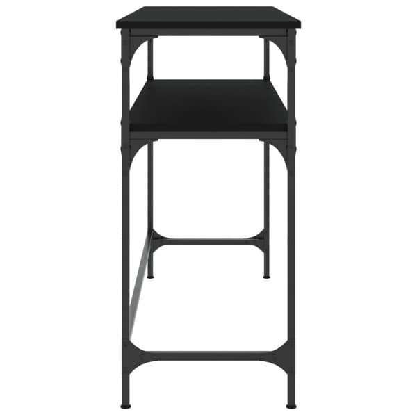 vidaXL Konsolipöytä musta 100x35,5x75 cm tekninen puu