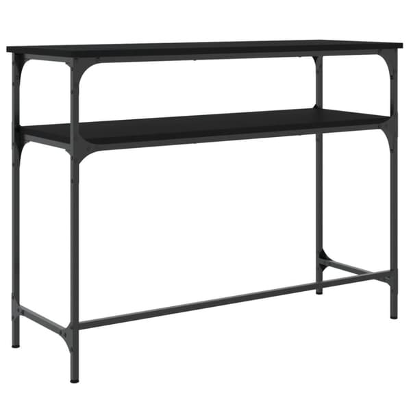 vidaXL Konsolipöytä musta 100x35,5x75 cm tekninen puu