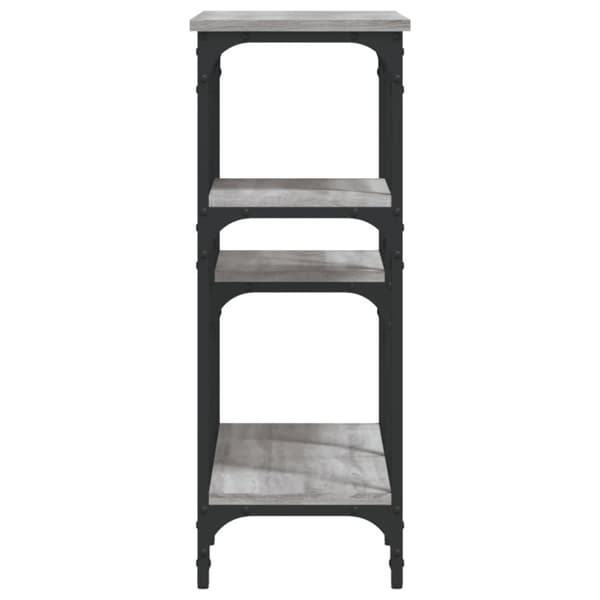 vidaXL konsolbord 80x29x75 cm konstrueret træ grå sonoma-eg