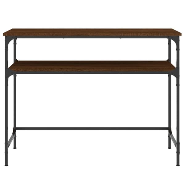 vidaXL Konsolipöytä ruskea tammi 100x35,5x75 cm tekninen puu