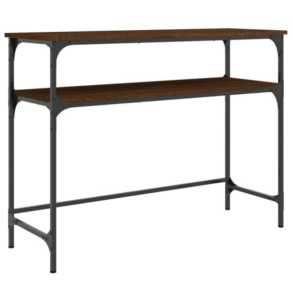 vidaXL Konsolipöytä ruskea tammi 100x35,5x75 cm tekninen puu