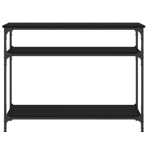 vidaXL Konsolipöytä musta 100x29x75 cm tekninen puu