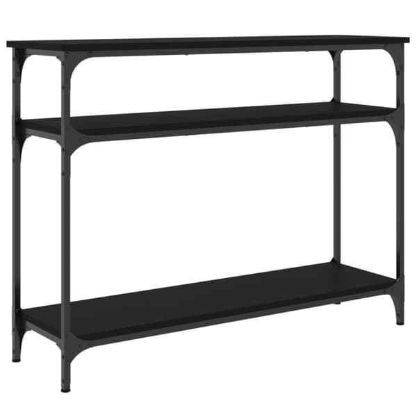 vidaXL Konsolipöytä musta 100x29x75 cm tekninen puu