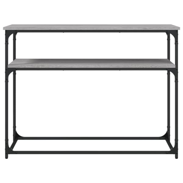 vidaXL konsolbord 100x35,5x75 cm konstrueret træ grå sonoma-eg
