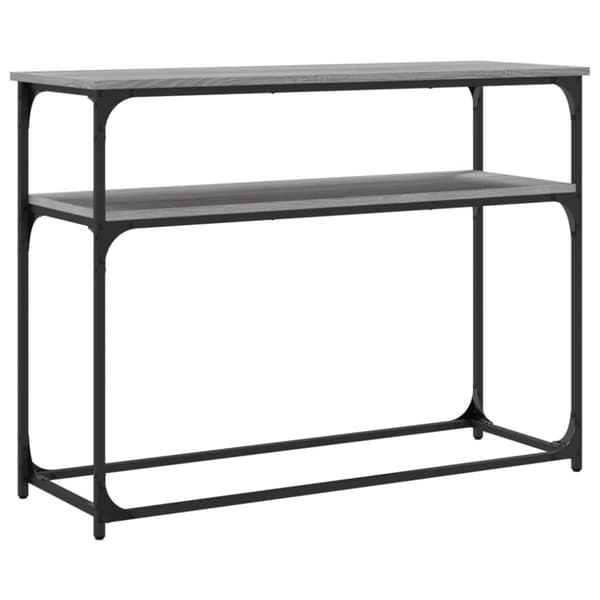 vidaXL konsolbord 100x35,5x75 cm konstrueret træ grå sonoma-eg