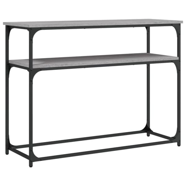 vidaXL konsolbord 100x35,5x75 cm konstrueret træ grå sonoma-eg