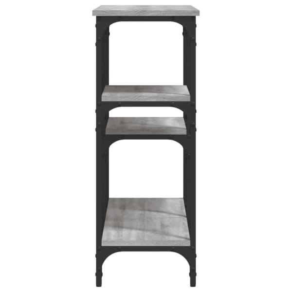 vidaXL Konsolipöytä harmaa Sonoma 102x29x75 cm tekninen puu