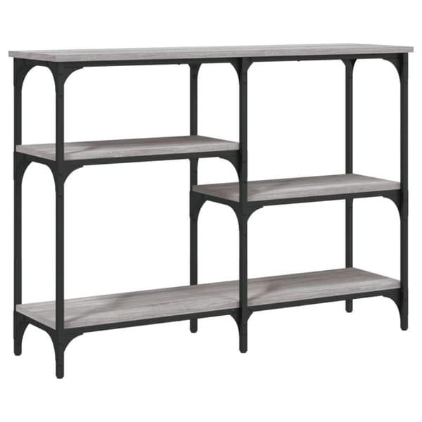 vidaXL konsolbord 102x29x75 cm konstrueret træ grå sonoma-eg