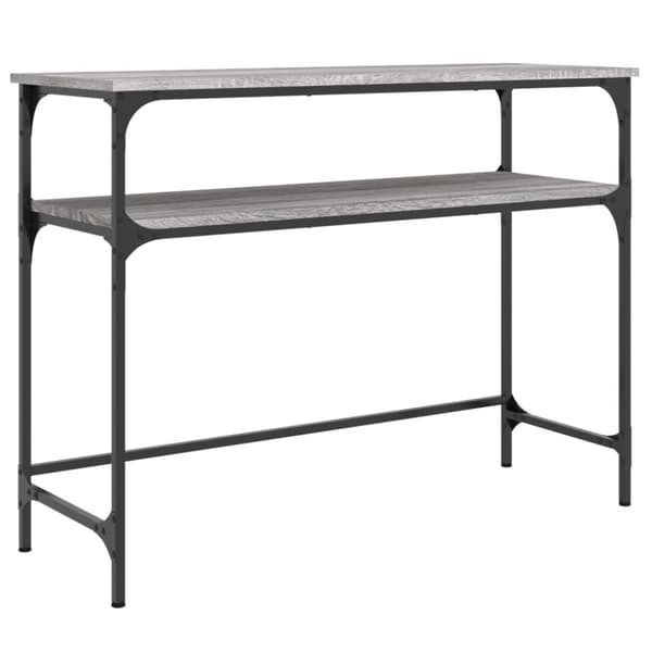vidaXL Konsolipöytä harmaa Sonoma 100x35,5x75 cm tekninen puu