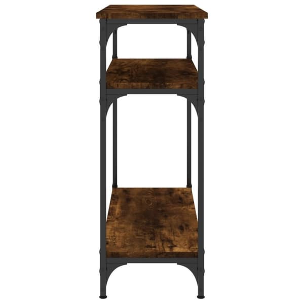 vidaXL Konsolipöytä savutammi 75x29x75 cm tekninen puu