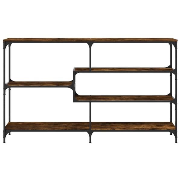 vidaXL konsolbord 160x32x95 cm konstrueret træ røget egetræsfarve