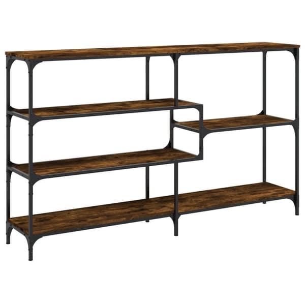 vidaXL konsolbord 160x32x95 cm konstrueret træ røget egetræsfarve