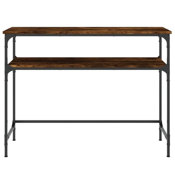 vidaXL Konsolipöytä savutammi 100x35,5x75 cm tekninen puu
