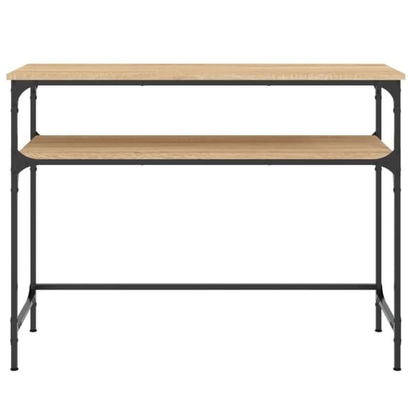 vidaXL konsolbord 100x35,5x75 cm konstrueret træ sonoma-eg
