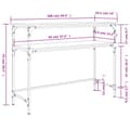 Miniatyrbillede 9 af 10: vidaXL konsolbord 100x35,5x75 cm konstrueret træ sonoma-eg