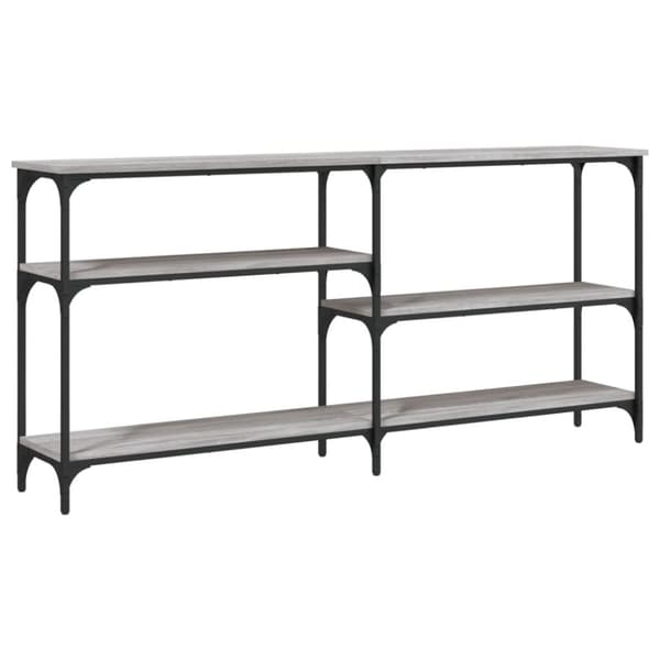 vidaXL konsolbord 160x29x75 cm konstrueret træ grå sonoma-eg